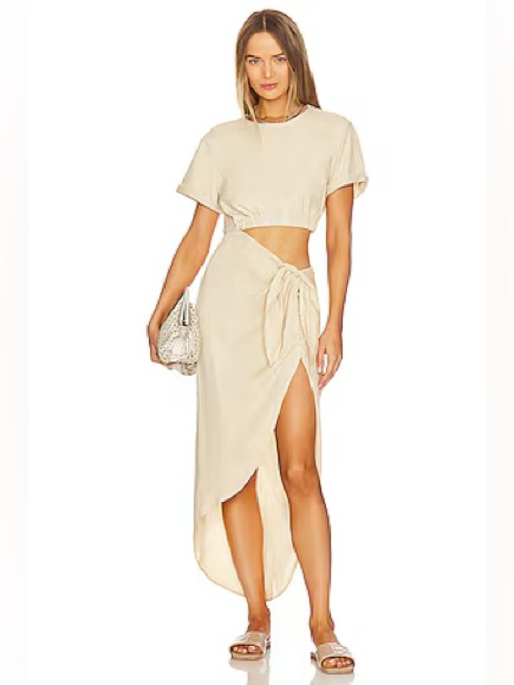 NWT Free people Rae Maxi in Summer Khaki size XS
